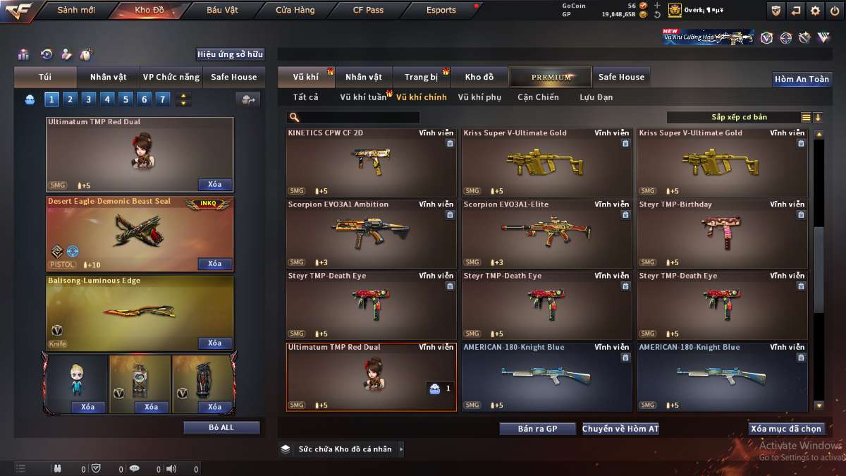 shop acc cf uy tin gia re